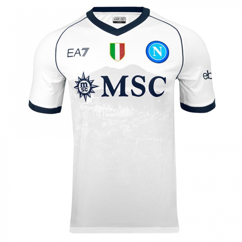 Kvinder Carmine Cristiano #0 Hvid Udebane Spillertrøjer 2023/24 Trøje T-Shirt