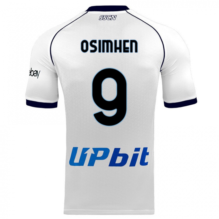 Kvinder Victor Osimhen #9 Hvid Udebane Spillertrøjer 2023/24 Trøje T-Shirt