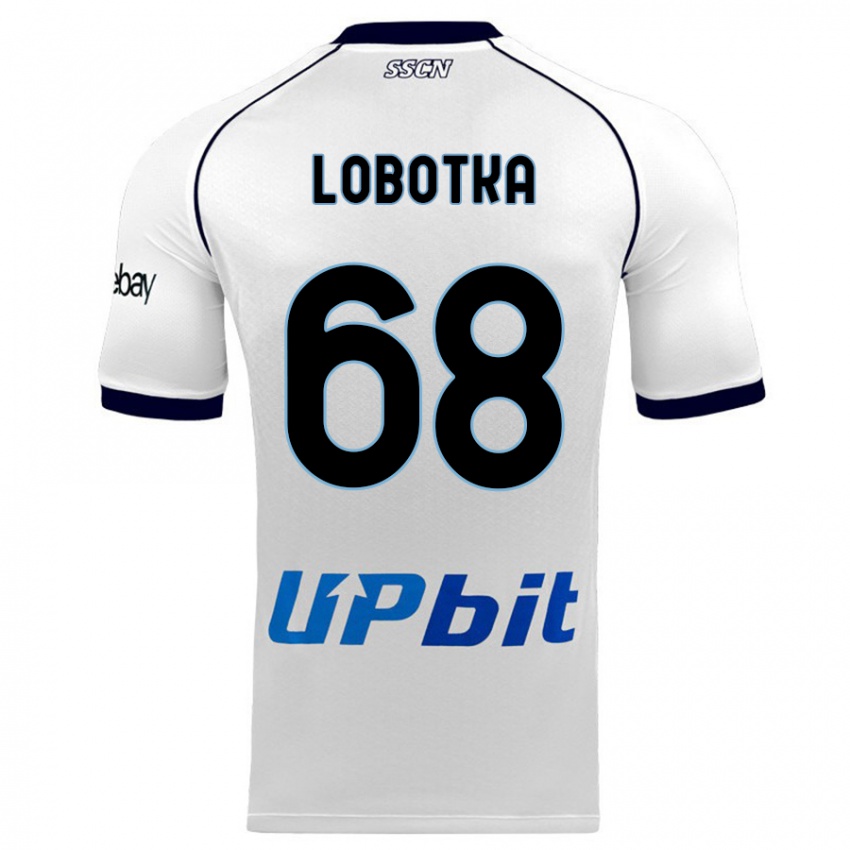 Kvinder Stanislav Lobotka #68 Hvid Udebane Spillertrøjer 2023/24 Trøje T-Shirt