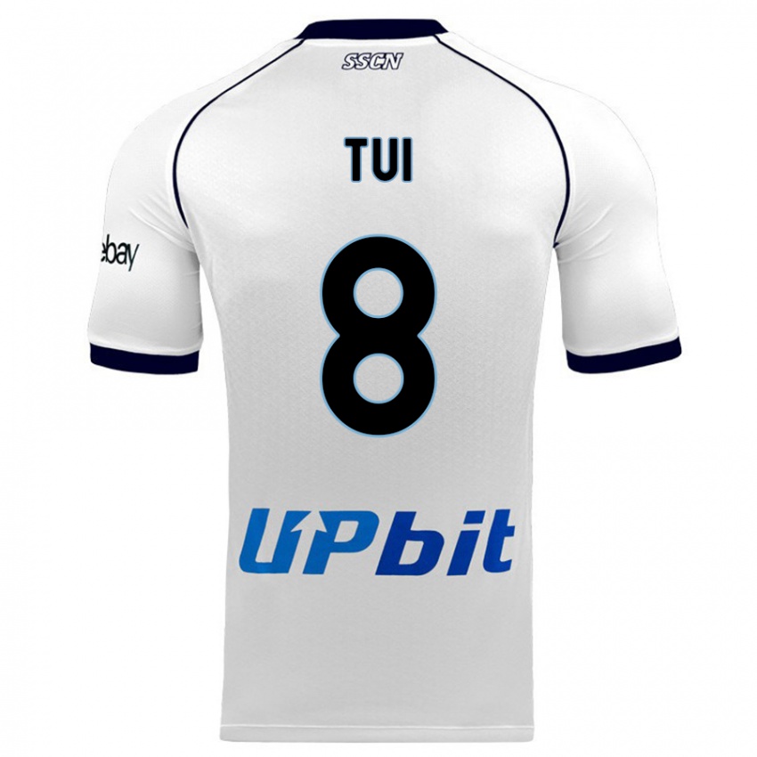 Kvinder Sara Tui #8 Hvid Udebane Spillertrøjer 2023/24 Trøje T-Shirt