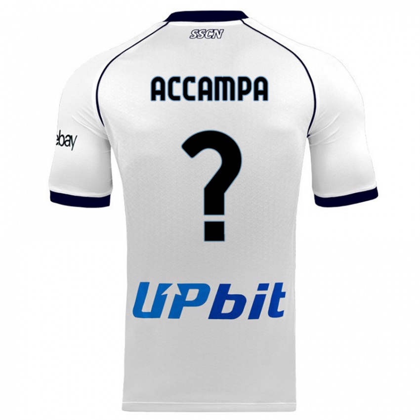Kvinder Davide Accampa #0 Hvid Udebane Spillertrøjer 2023/24 Trøje T-Shirt