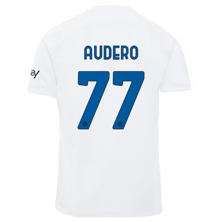 Kvinder Emil Audero #77 Hvid Udebane Spillertrøjer 2023/24 Trøje T-Shirt