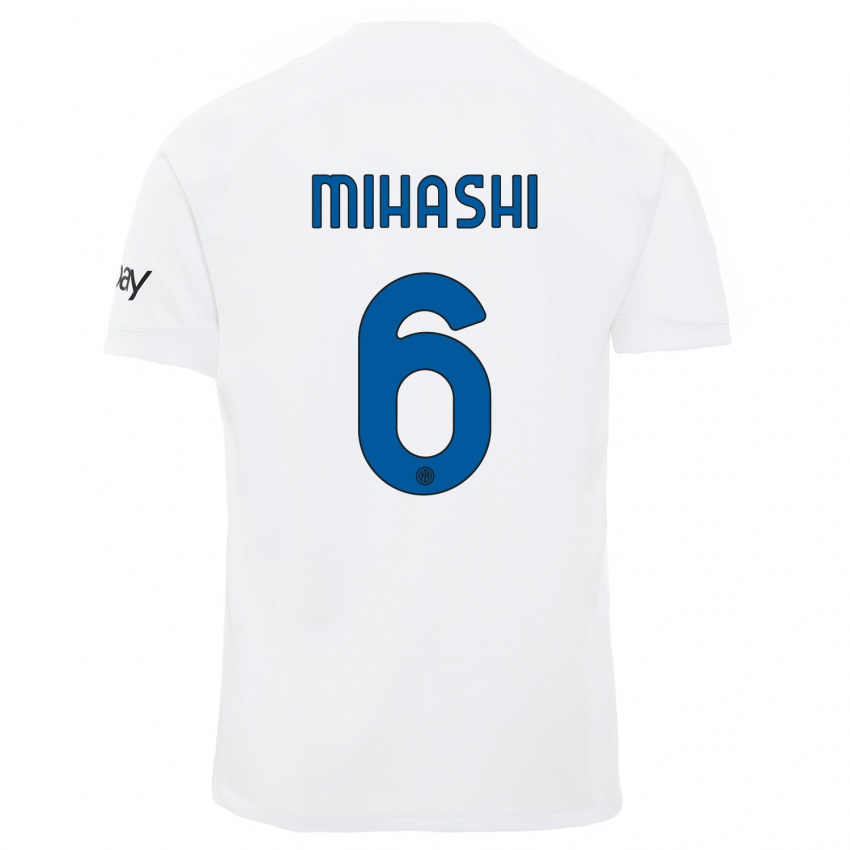 Kvinder Mana Mihashi #6 Hvid Udebane Spillertrøjer 2023/24 Trøje T-Shirt