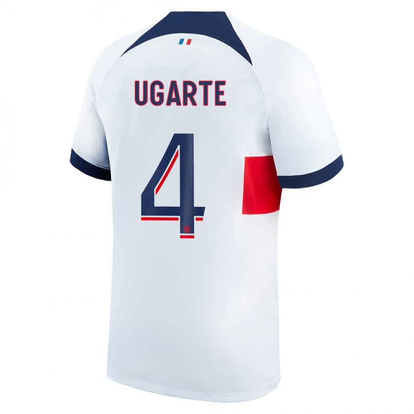Kvinder Manuel Ugarte #4 Hvid Udebane Spillertrøjer 2023/24 Trøje T-Shirt