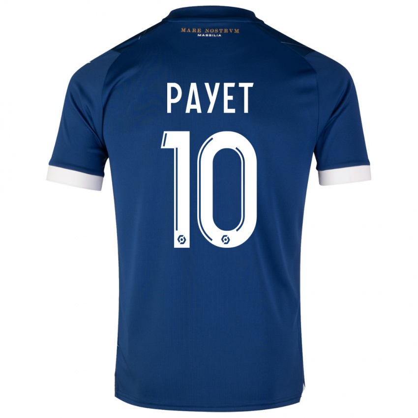 Kvinder Dimitri Payet #10 Mørkeblå Udebane Spillertrøjer 2023/24 Trøje T-Shirt
