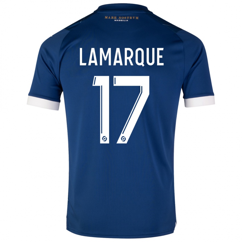 Kvinder Alais Lamarque #17 Mørkeblå Udebane Spillertrøjer 2023/24 Trøje T-Shirt