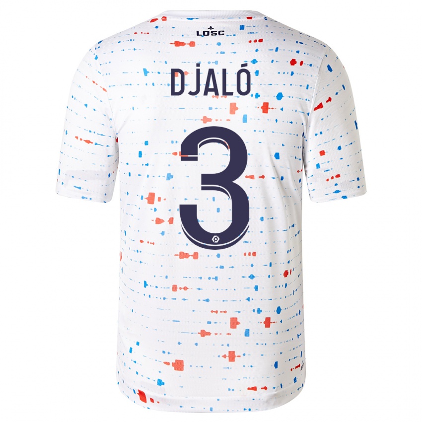 Kvinder Tiago Djalo #3 Hvid Udebane Spillertrøjer 2023/24 Trøje T-Shirt