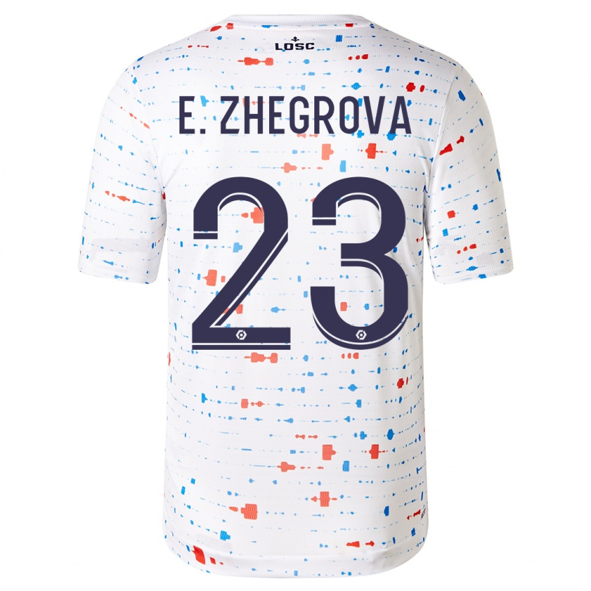 Kvinder Edon Zhegrova #23 Hvid Udebane Spillertrøjer 2023/24 Trøje T-Shirt