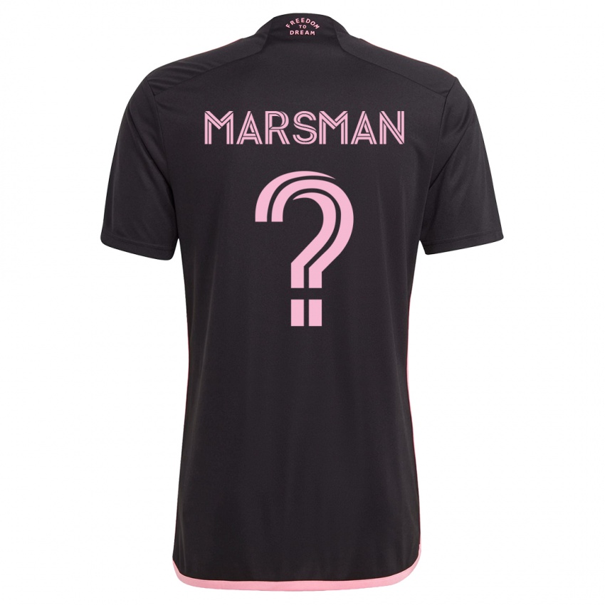 Kvinder Nick Marsman #0 Sort Udebane Spillertrøjer 2023/24 Trøje T-Shirt