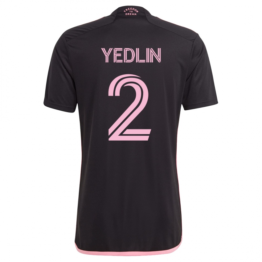 Kvinder Deandre Yedlin #2 Sort Udebane Spillertrøjer 2023/24 Trøje T-Shirt