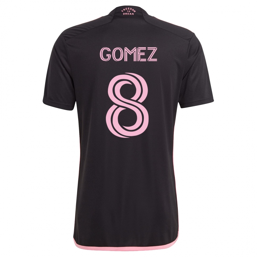 Kvinder Diego Gómez #8 Sort Udebane Spillertrøjer 2023/24 Trøje T-Shirt