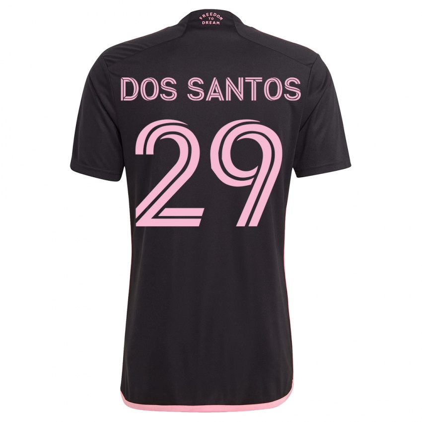 Kvinder Cj Dos Santos #29 Sort Udebane Spillertrøjer 2023/24 Trøje T-Shirt