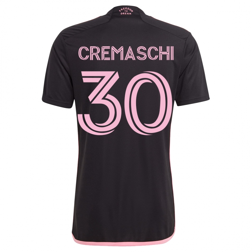 Kvinder Benja Cremaschi #30 Sort Udebane Spillertrøjer 2023/24 Trøje T-Shirt