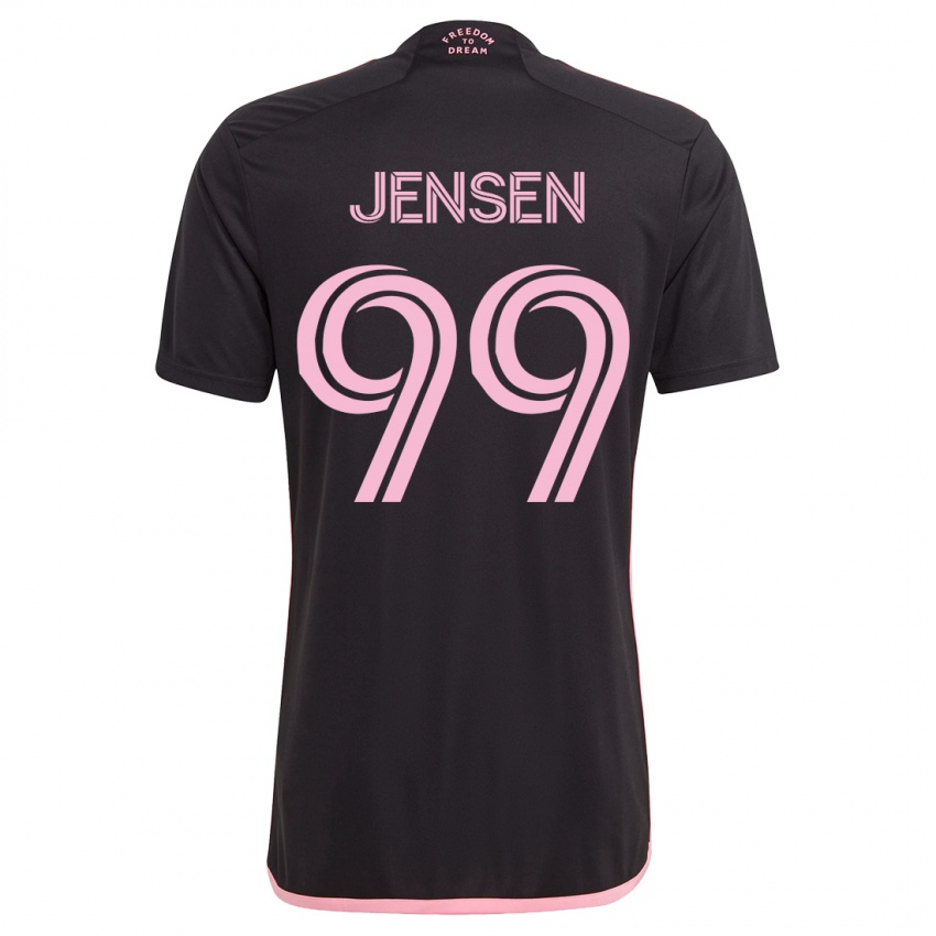 Kvinder Cole Jensen #99 Sort Udebane Spillertrøjer 2023/24 Trøje T-Shirt