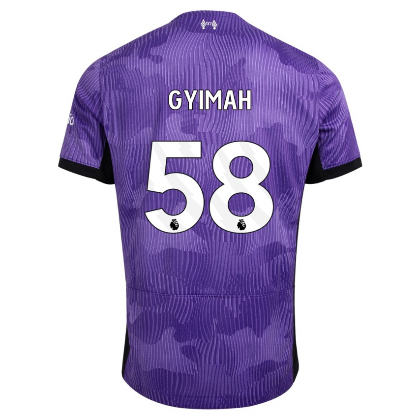 Kvinder Francis Gyimah #58 Lilla Tredje Sæt Spillertrøjer 2023/24 Trøje T-Shirt