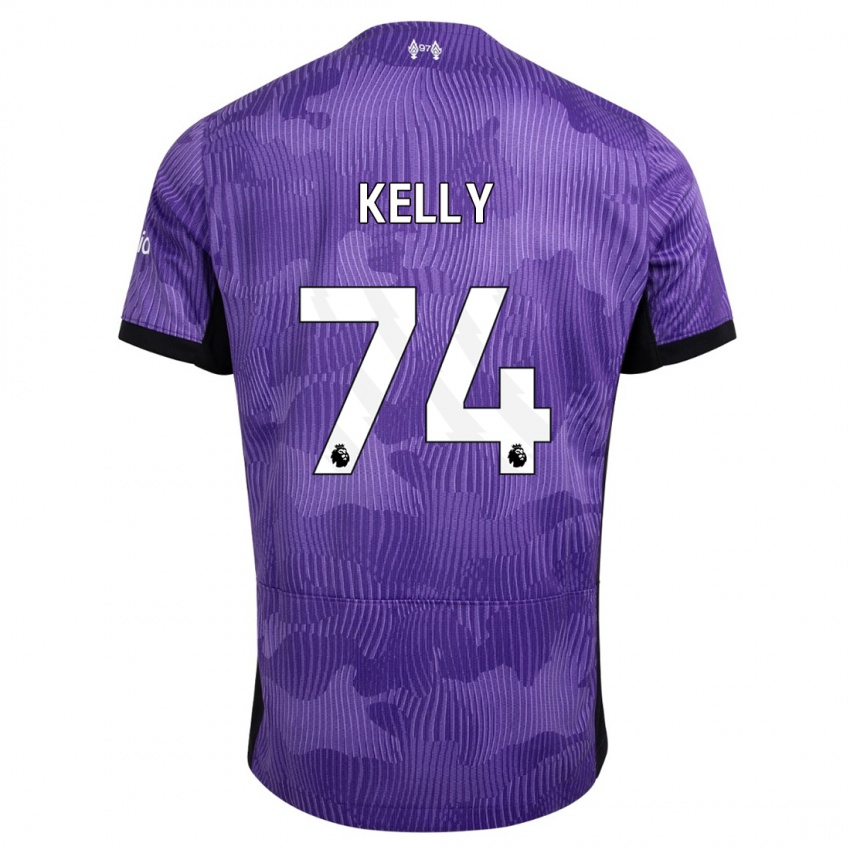 Kvinder Oscar Kelly #74 Lilla Tredje Sæt Spillertrøjer 2023/24 Trøje T-Shirt