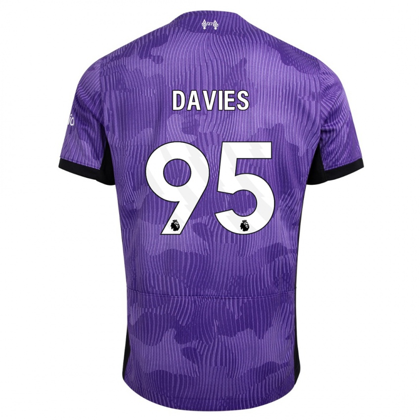 Kvinder Harvey Davies #95 Lilla Tredje Sæt Spillertrøjer 2023/24 Trøje T-Shirt