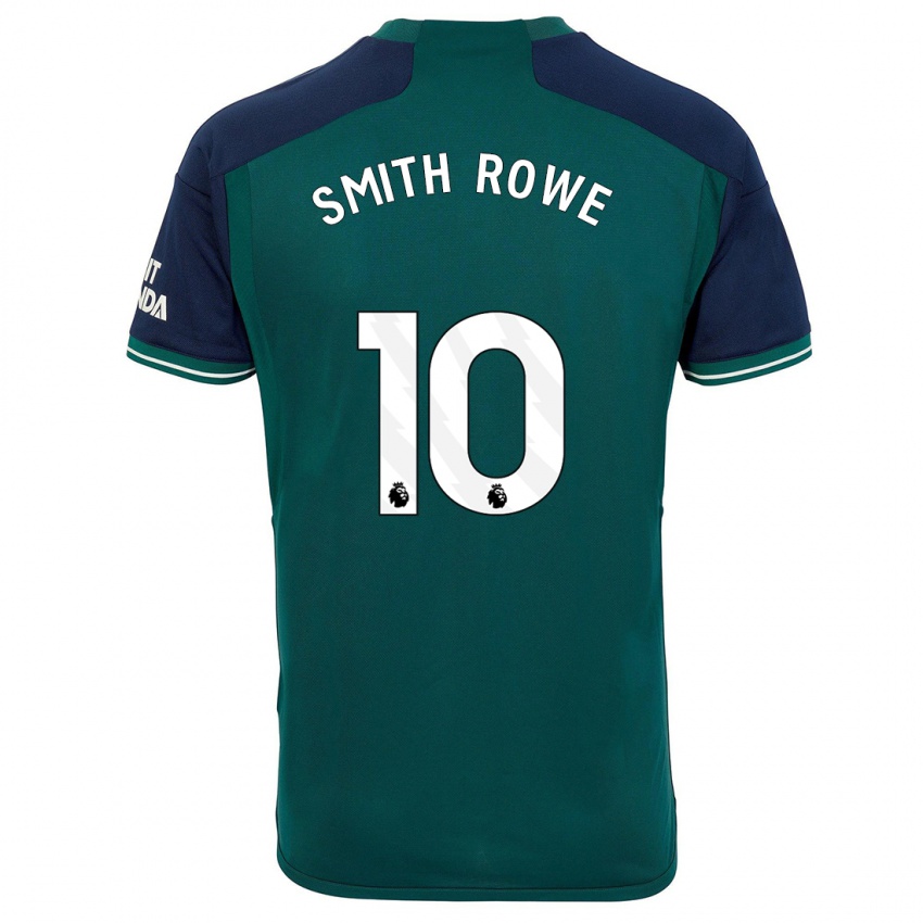 Kvinder Emile Smith Rowe #10 Grøn Tredje Sæt Spillertrøjer 2023/24 Trøje T-Shirt