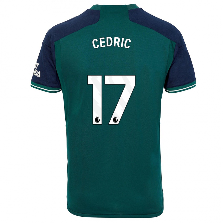 Kvinder Cedric Soares #17 Grøn Tredje Sæt Spillertrøjer 2023/24 Trøje T-Shirt