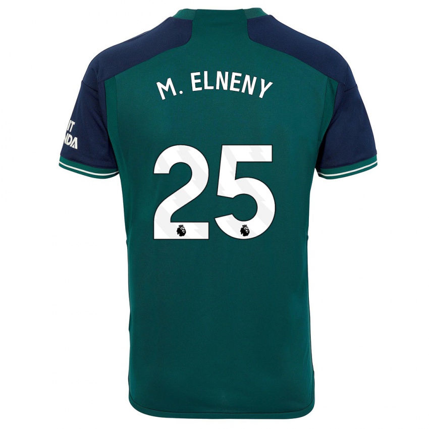Kvinder Mohamed Elneny #25 Grøn Tredje Sæt Spillertrøjer 2023/24 Trøje T-Shirt