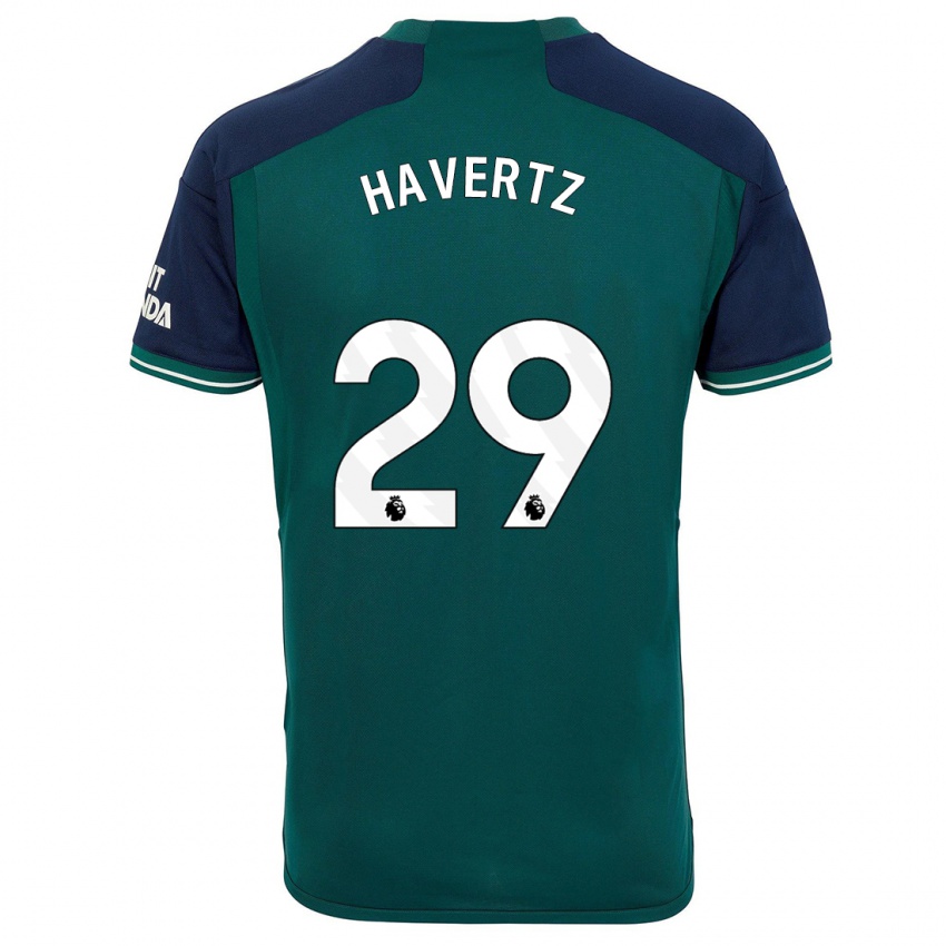 Kvinder Kai Havertz #29 Grøn Tredje Sæt Spillertrøjer 2023/24 Trøje T-Shirt