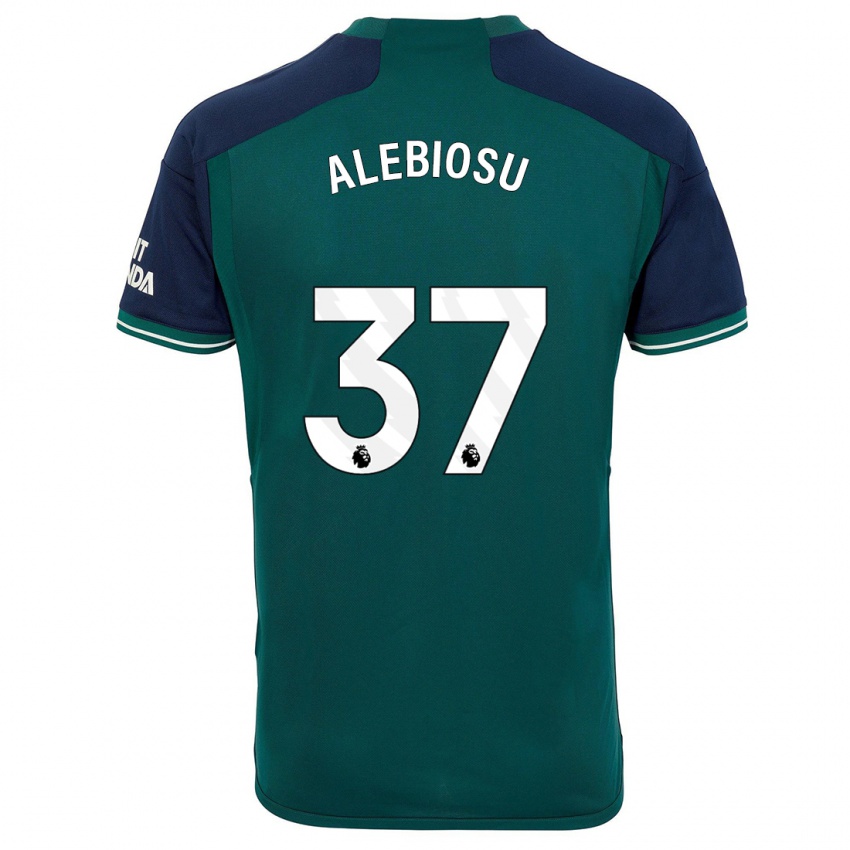Kvinder Ryan Alebiosu #37 Grøn Tredje Sæt Spillertrøjer 2023/24 Trøje T-Shirt