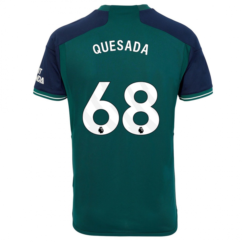 Kvinder Elián Quesada #68 Grøn Tredje Sæt Spillertrøjer 2023/24 Trøje T-Shirt