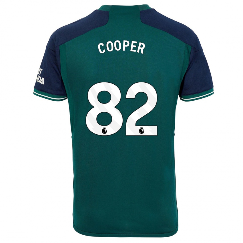 Kvinder Noah Cooper #82 Grøn Tredje Sæt Spillertrøjer 2023/24 Trøje T-Shirt
