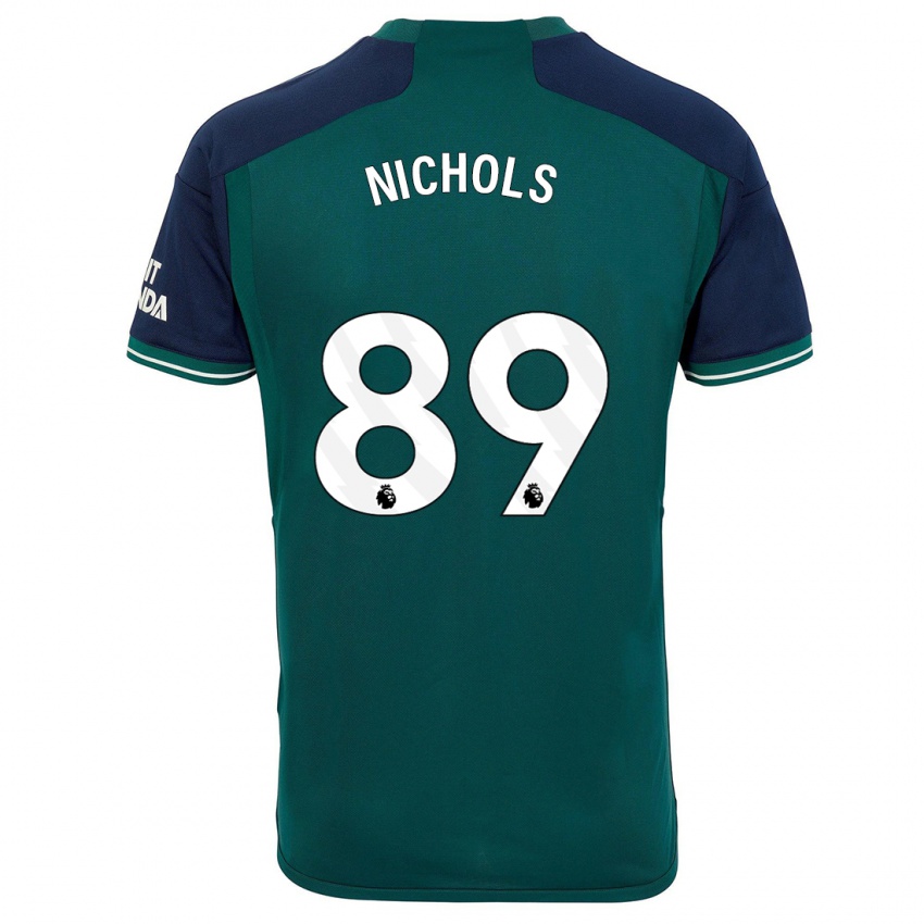 Kvinder Josh Nichols #89 Grøn Tredje Sæt Spillertrøjer 2023/24 Trøje T-Shirt