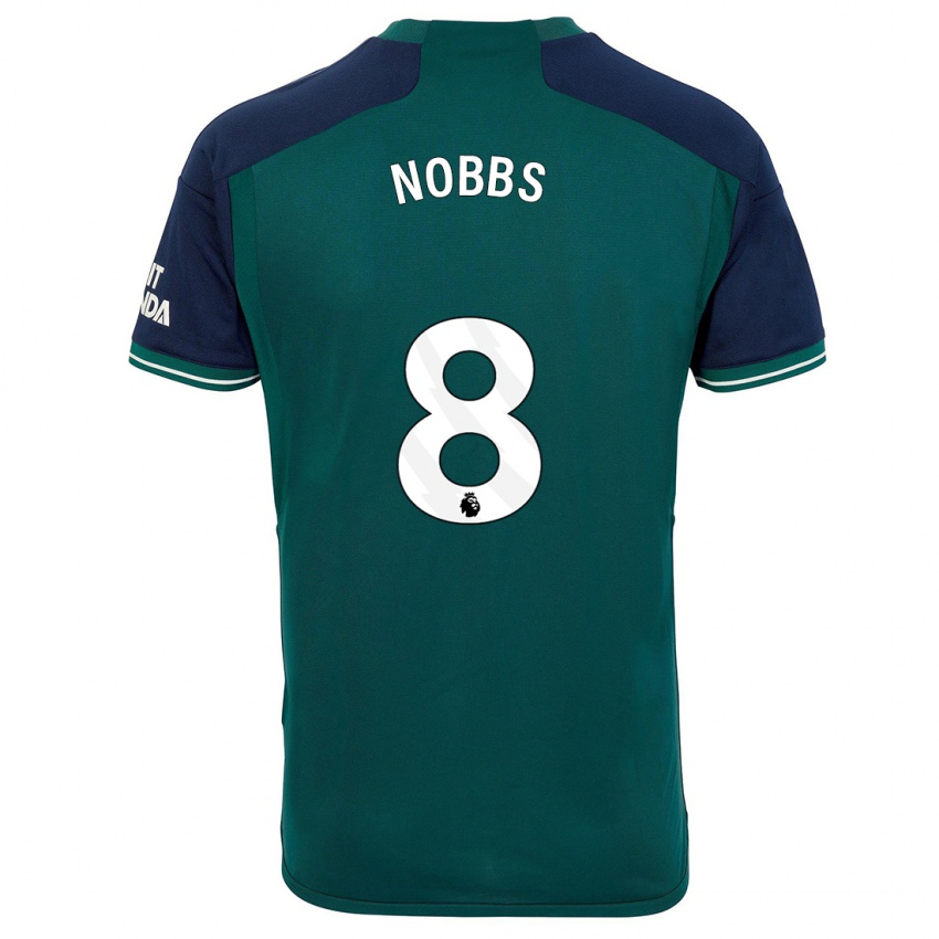 Kvinder Nobbs #8 Grøn Tredje Sæt Spillertrøjer 2023/24 Trøje T-Shirt