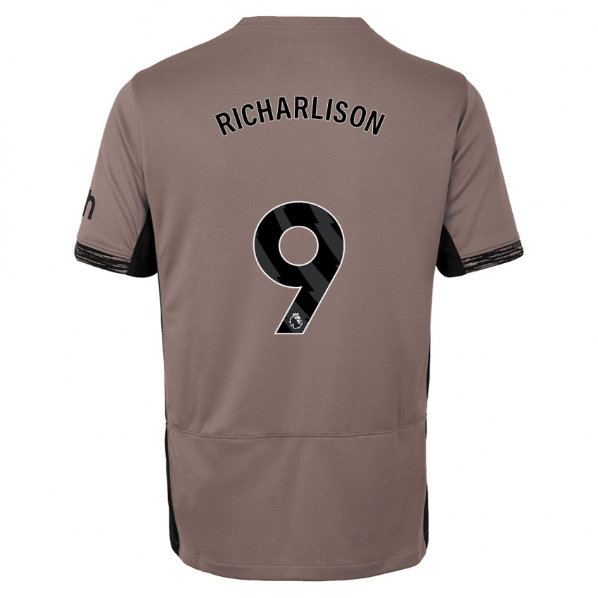 Kvinder Richarlison #9 Mørk Beige Tredje Sæt Spillertrøjer 2023/24 Trøje T-Shirt