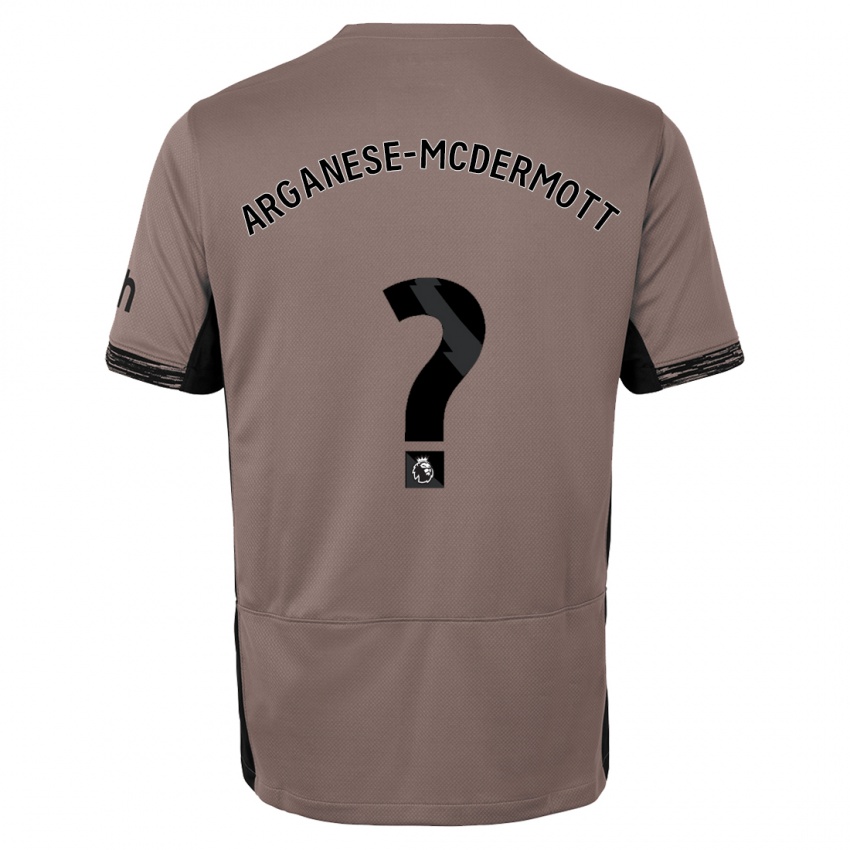 Kvinder Pele Arganese-Mcdermott #0 Mørk Beige Tredje Sæt Spillertrøjer 2023/24 Trøje T-Shirt