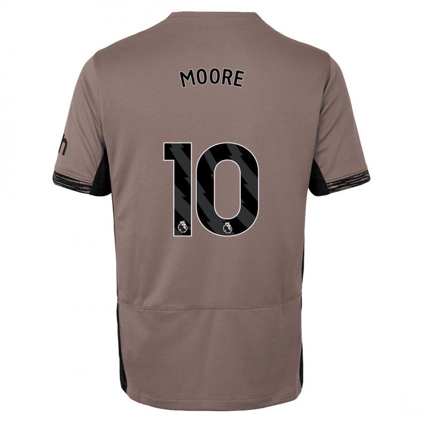 Kvinder Mikey Moore #10 Mørk Beige Tredje Sæt Spillertrøjer 2023/24 Trøje T-Shirt