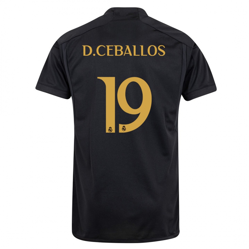 Kvinder Dani Ceballos #19 Sort Tredje Sæt Spillertrøjer 2023/24 Trøje T-Shirt