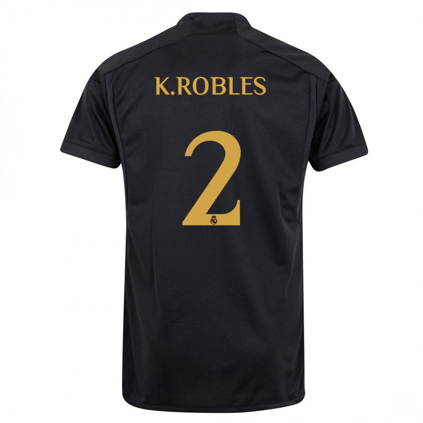 Kvinder Kenti Robles #2 Sort Tredje Sæt Spillertrøjer 2023/24 Trøje T-Shirt