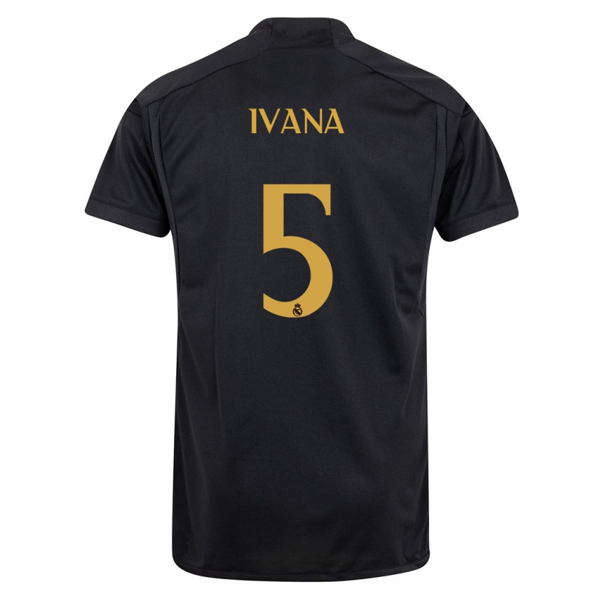 Kvinder Ivana Andres #5 Sort Tredje Sæt Spillertrøjer 2023/24 Trøje T-Shirt