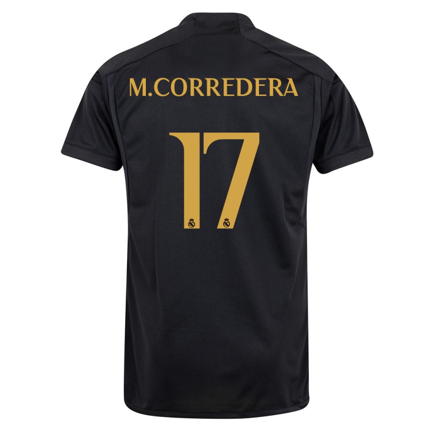 Kvinder Marta Corredera #17 Sort Tredje Sæt Spillertrøjer 2023/24 Trøje T-Shirt