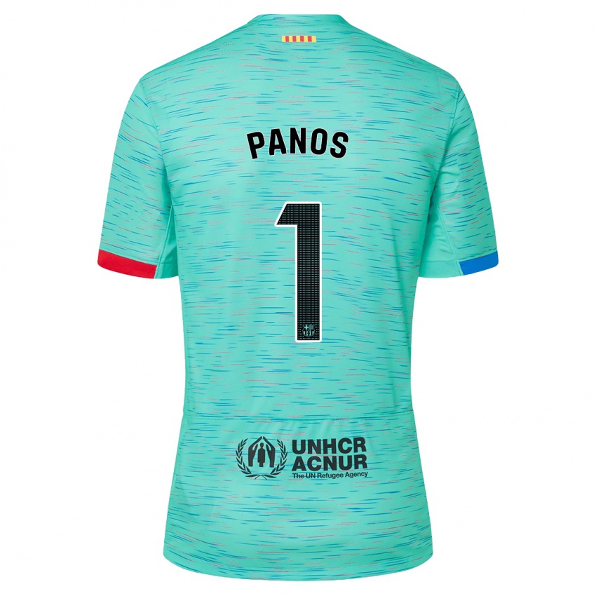 Kvinder Sandra Panos #1 Lys Aqua Tredje Sæt Spillertrøjer 2023/24 Trøje T-Shirt