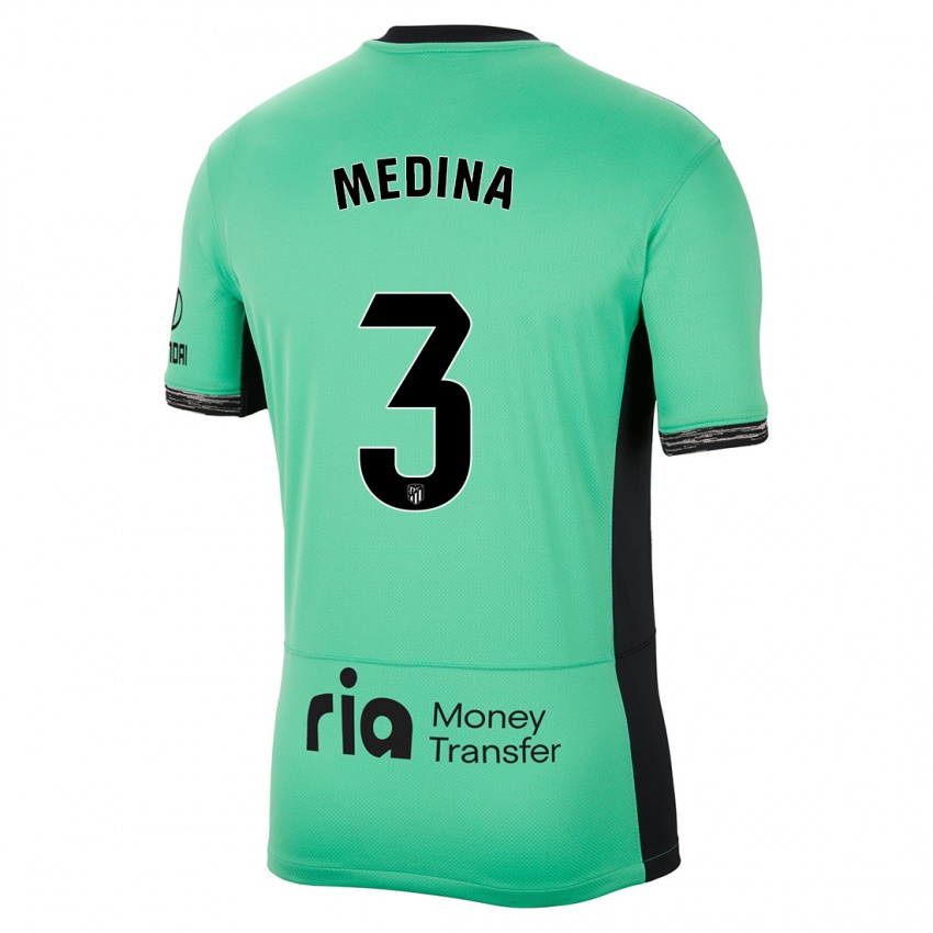 Kvinder Andrea Medina #3 Forårsgrøn Tredje Sæt Spillertrøjer 2023/24 Trøje T-Shirt