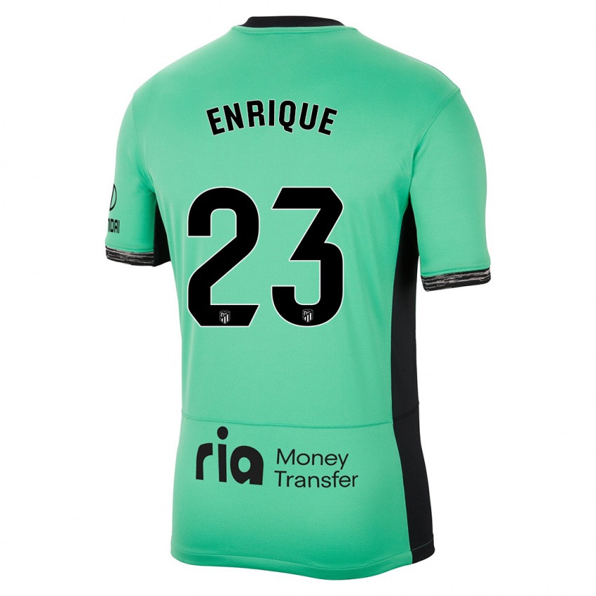 Kvinder Gustavo Enrique #23 Forårsgrøn Tredje Sæt Spillertrøjer 2023/24 Trøje T-Shirt