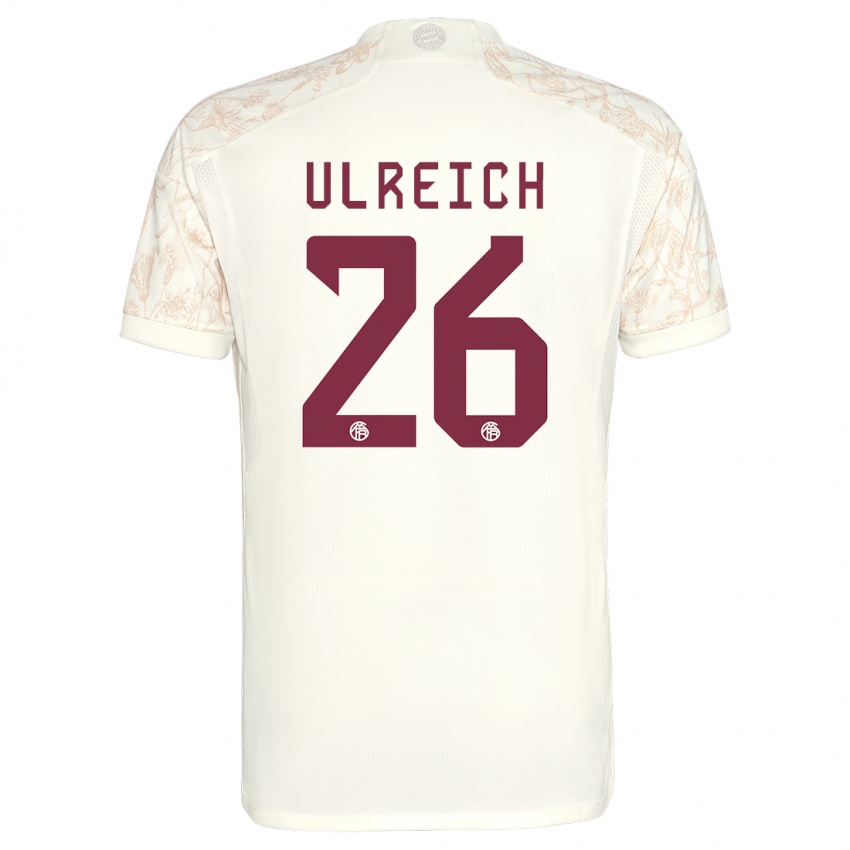 Kvinder Sven Ulreich #26 Off White Tredje Sæt Spillertrøjer 2023/24 Trøje T-Shirt