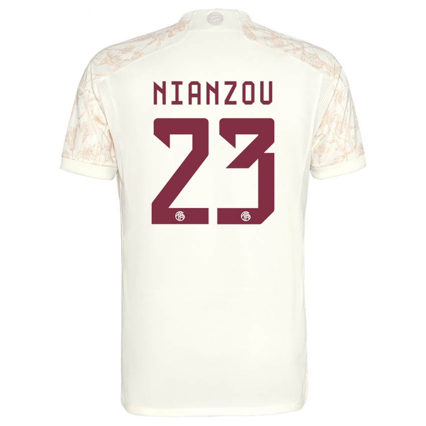 Kvinder Tanguy Nianzou #23 Off White Tredje Sæt Spillertrøjer 2023/24 Trøje T-Shirt