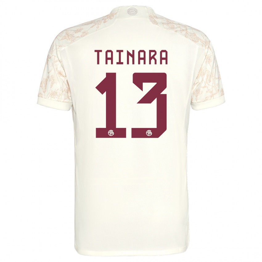 Kvinder Tainara #13 Off White Tredje Sæt Spillertrøjer 2023/24 Trøje T-Shirt