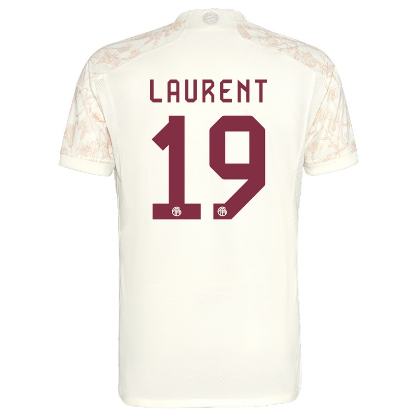 Kvinder Emelyne Laurent #19 Off White Tredje Sæt Spillertrøjer 2023/24 Trøje T-Shirt