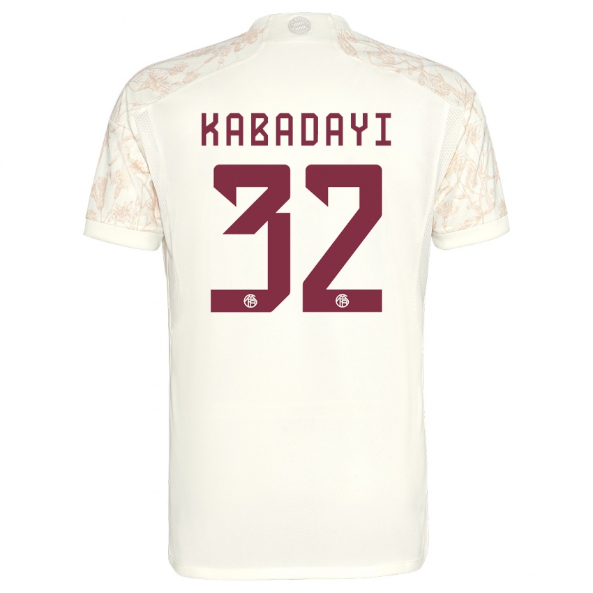 Kvinder Yusuf Kabadayi #32 Off White Tredje Sæt Spillertrøjer 2023/24 Trøje T-Shirt