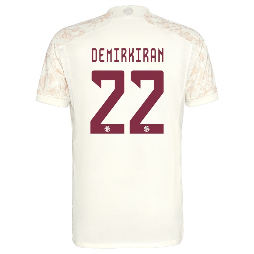Kvinder Ediz Demirkiran #22 Off White Tredje Sæt Spillertrøjer 2023/24 Trøje T-Shirt