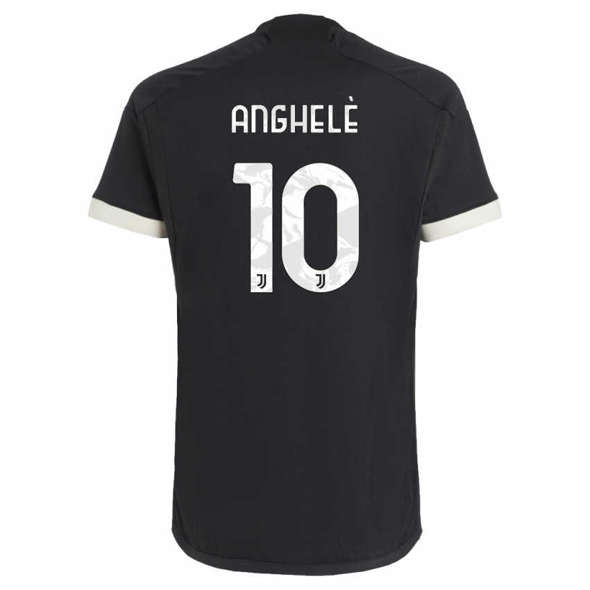 Kvinder Lorenzo Anghelè #10 Sort Tredje Sæt Spillertrøjer 2023/24 Trøje T-Shirt