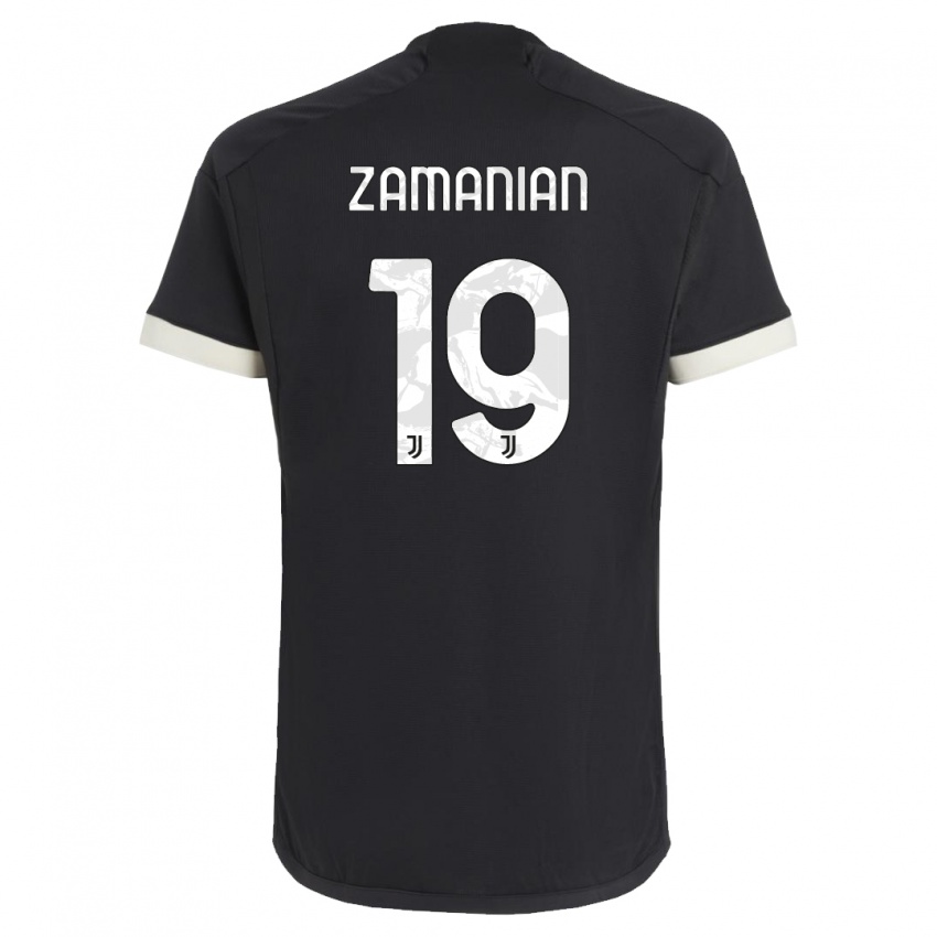 Kvinder Annahita Zamanian #19 Sort Tredje Sæt Spillertrøjer 2023/24 Trøje T-Shirt
