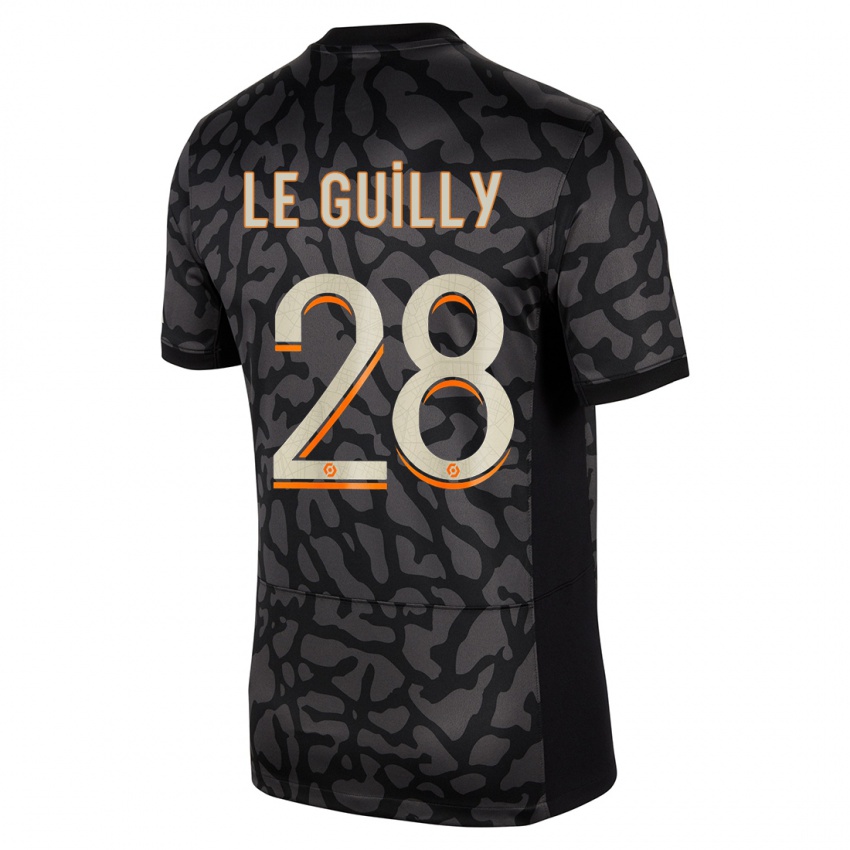 Kvinder Jade Le Guilly #28 Sort Tredje Sæt Spillertrøjer 2023/24 Trøje T-Shirt