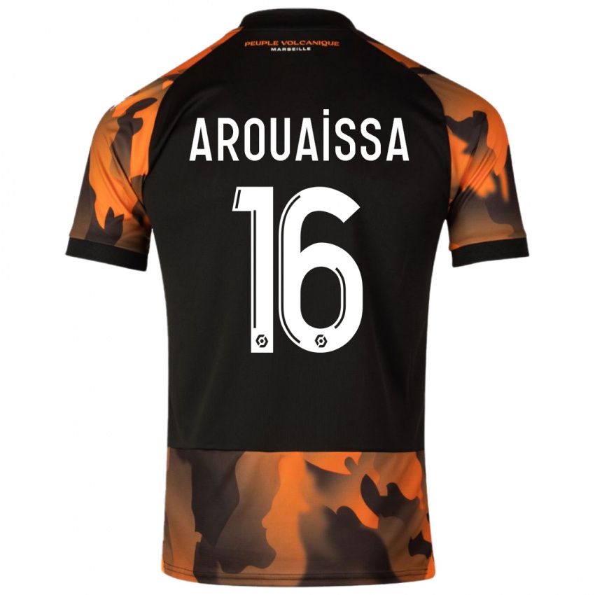Kvinder Ines Arouaissa #16 Sort Orange Tredje Sæt Spillertrøjer 2023/24 Trøje T-Shirt